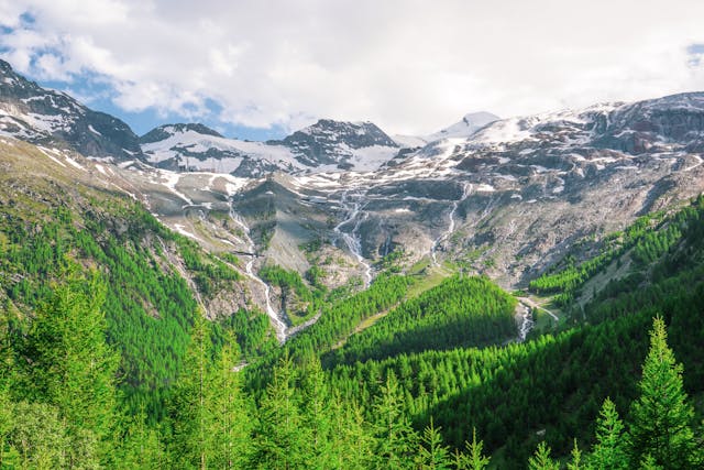 Swiss Alps train